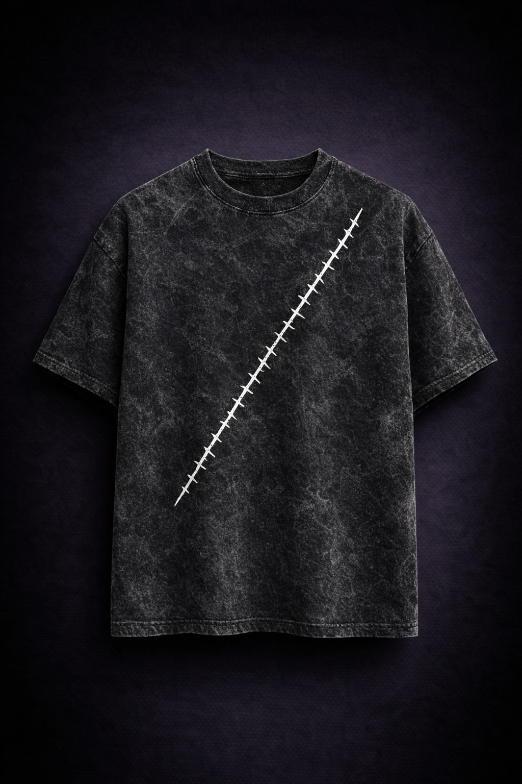 The "Nothing Happened" Acid-Wash Streetwear Tee