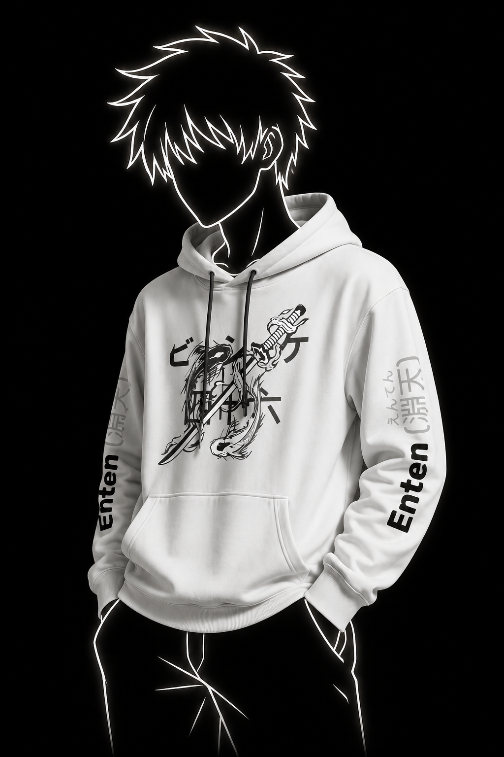 The "Enten Katana" Heavyweight Streetwear Hoodie