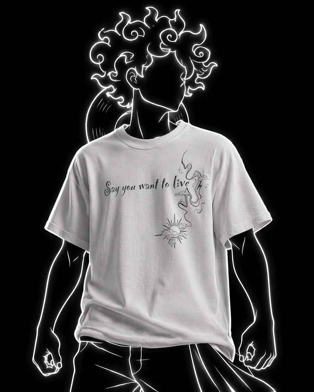The "Say You Want to Live" Heavyweight Streetwear Tee